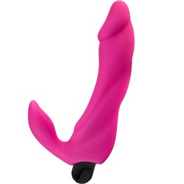 ALIVE - BIFUN PRO VIBRATOR DILDO PINK 14.9 CM - D-237143 - Teknashop Ltd