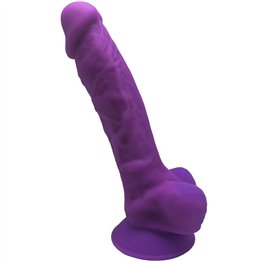 SILEXD - MODEL 1 REALISTIC PENIS PREMIUM SILEXPAN SILICONE VIOLET 17.5 CM - D-237239