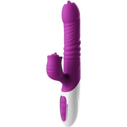 ARMONY - DOUBLE TONGUE VIBRATOR & THRUSTING VIOLET HEAT EFFECT - D-238184 - Teknashop Ltd