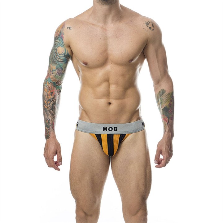 MOB - CLASSIC JOCK STRIPE ORANGE SIZE L - D-243564 - Teknashop Ltd