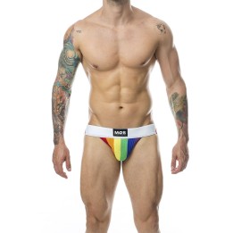 MOB - CLASSIC JOCK STRIPE RAINBOW SIZE L - D-243579