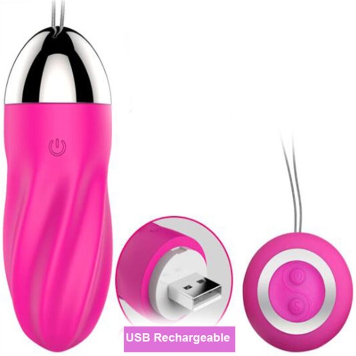 ARMONY - SWEETY SPIRAL VIBRATING EGG REMOTE CONTROL PINK - D-238236 - Teknashop Ltd