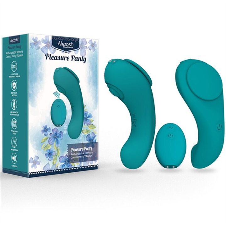 ARMONY - PLEASURE PANTY VIBRATOR REMOTE CONTROL 3 SPEEDS GREEN - D-241116 - Teknashop Ltd