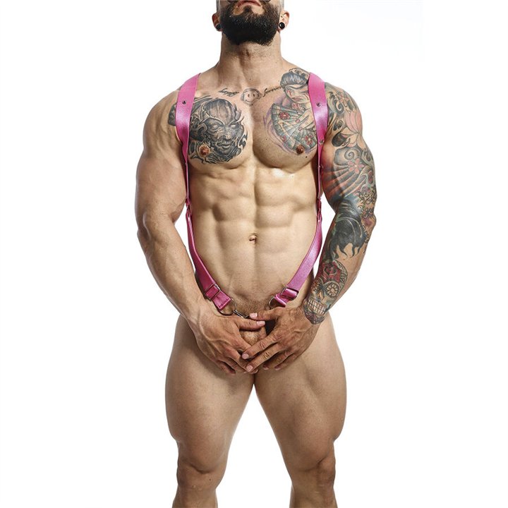 MOB - DNGEON CROSS BACK HARNESS PINK ONE SIZE - D-243402 - Teknashop Ltd