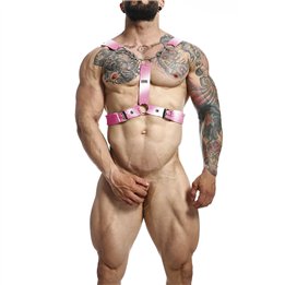 MOB - DNGEON PINK CHAIN HARNESS ONE SIZE Y - D-243405