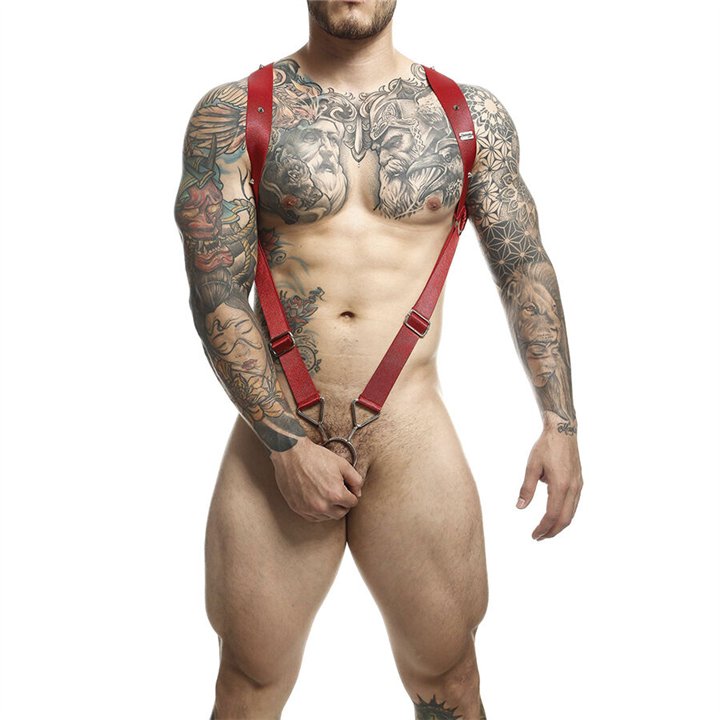 MOB - DNGEON RED STRAIGHT BACK HARNESS ONE SIZE - D-243432 - Teknashop Ltd