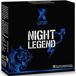 XPOWER - NIGHT LEGEND FAST ACTING STIMULANT FOR ERECTION AND PERFORMANCE 10 CAPSULES - D-245010 - Teknashop Ltd
