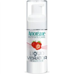 AMOREANE - VIBRATING LIQUID STRAWBERRY 30 ML - D-237299 - Teknashop Ltd