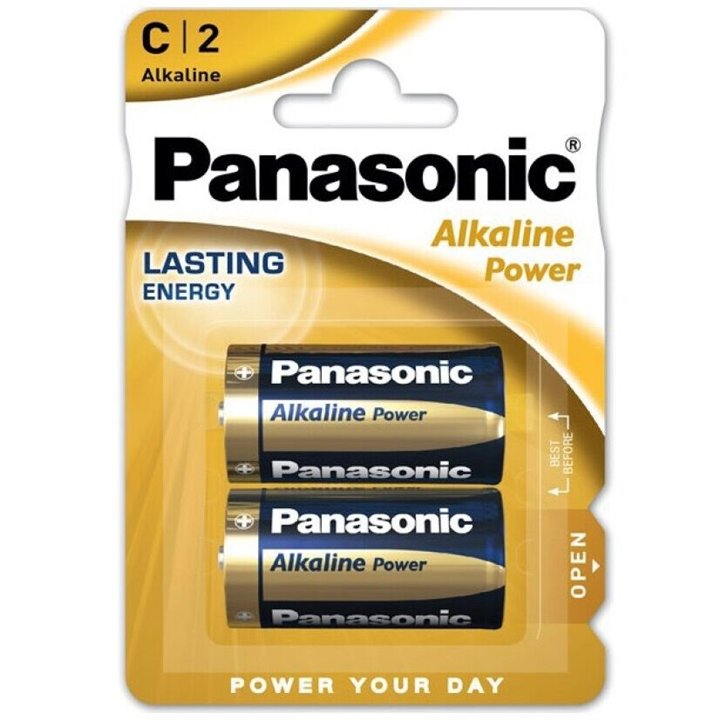PANASONIC - BRONZE BATTERY C LR14 2 UNITS - D-211501 - Teknashop Ltd