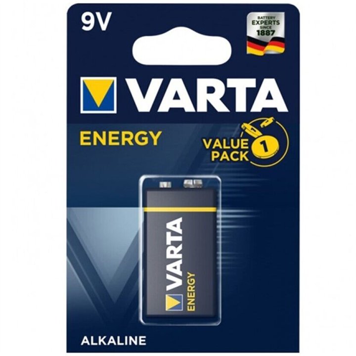 VARTA - ENERGY BATTERY  9V LR61 1 UNIT - D-225360 - Teknashop Ltd