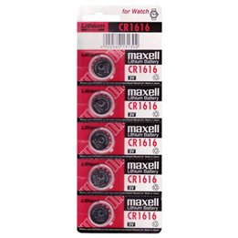 MAXELL - BATTERY LITIO CR1616 3V 5UDS - D-233540 - Teknashop Ltd