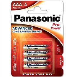 PANASONIC - PRO POWER ALKALINE AAA BATTERY LR03 BLISTER*4 - D-242541