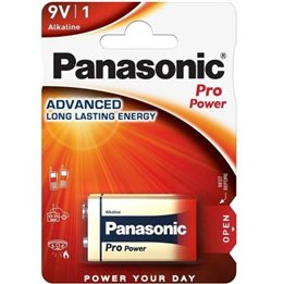 PANASONIC - PRO POWER ALKALINE 9V BATTERY LR61 BLISTER*1 - D-242544 - Teknashop Ltd