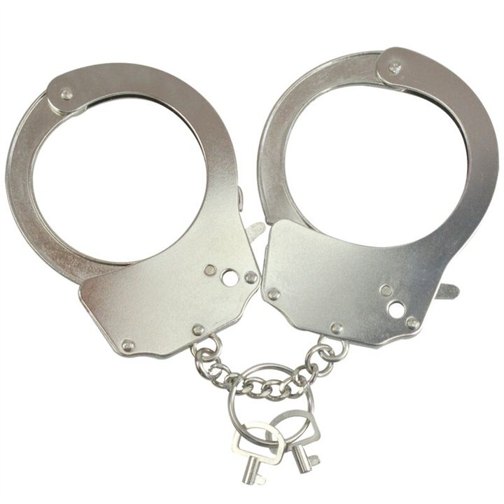 ADRIEN LASTIC - METAL HANDCUFFS - D-237082 - Teknashop Ltd