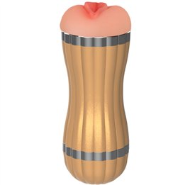 ARMONY - BEVIS DOUBLE MASTURBATOR VAGINA & MOUTH WITHOUT VIBRATION GOLD - D-238251