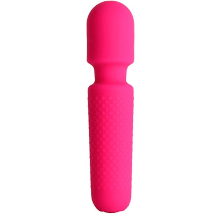 ARMONY - YOUR MAGIC MASSAGER & VIBRATOR RECHARGEABLE 10 VIBRATIONS WAND DOTS PINK - D-241122 - Teknashop Ltd
