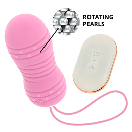 OHMAMA - REMOTE CONTROL EGG 7 MODES ROTATION PINK - D-232845
