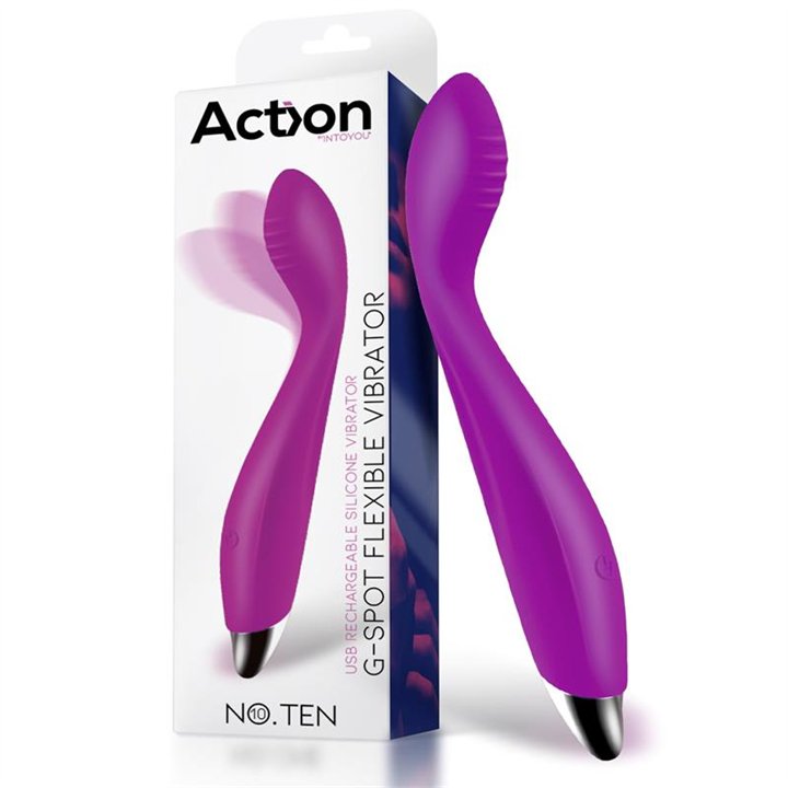 No. Ten G-Spot Hyper-Flexible Vibe Magnetic USB Silicone - AC-226 - Teknashop Ltd