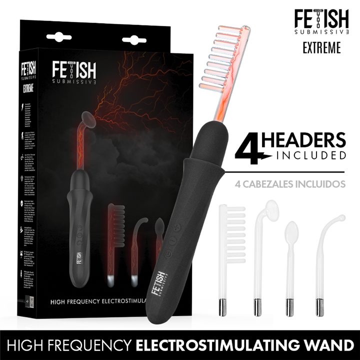 FETISH SUBMISSIVE - HIGH FREQUENCY ELECTROSTIMULATION WAND - D-244817