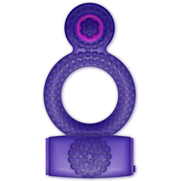 CASUAL LOVE - RING VIBRATING DOUBLE PLEASURE PURPLE - D-217983 - Teknashop Ltd
