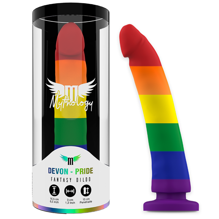 MYTHOLOGY - DEVON PRIDE DILDO M - D-232486 - Teknashop Ltd