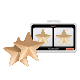 COQUETTE CHIC DESIRE - NIPPLE COVERS GOLDEN STARS - D-230190 - Teknashop Ltd
