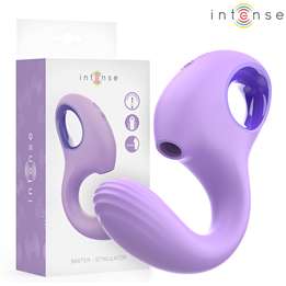 INTENSE - BAXTER VIBRATOR & STIMULATOR VIOLET - D-244464 - Teknashop Ltd