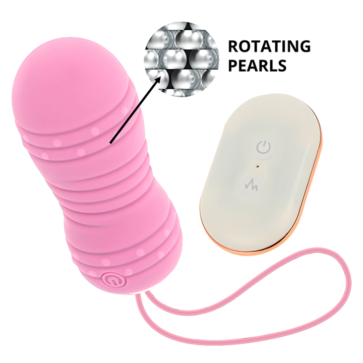 OHMAMA - REMOTE CONTROL EGG 7 MODES ROTATION PINK - D-232845