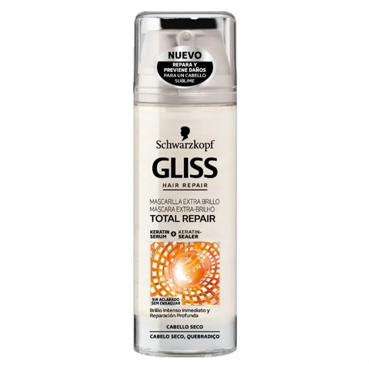 Schwarzkopf Gliss Total Repair Extra Shine Mask 150ml - unisex - Teknashop Ltd