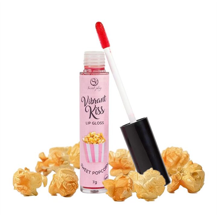 Lip Gloss Vibrant Kiss Flavor Sweet popcorn 7g - F3658 - Teknashop Ltd
