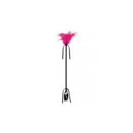 Secret Play Fuchsia Duster And Riding Crop - F3422F