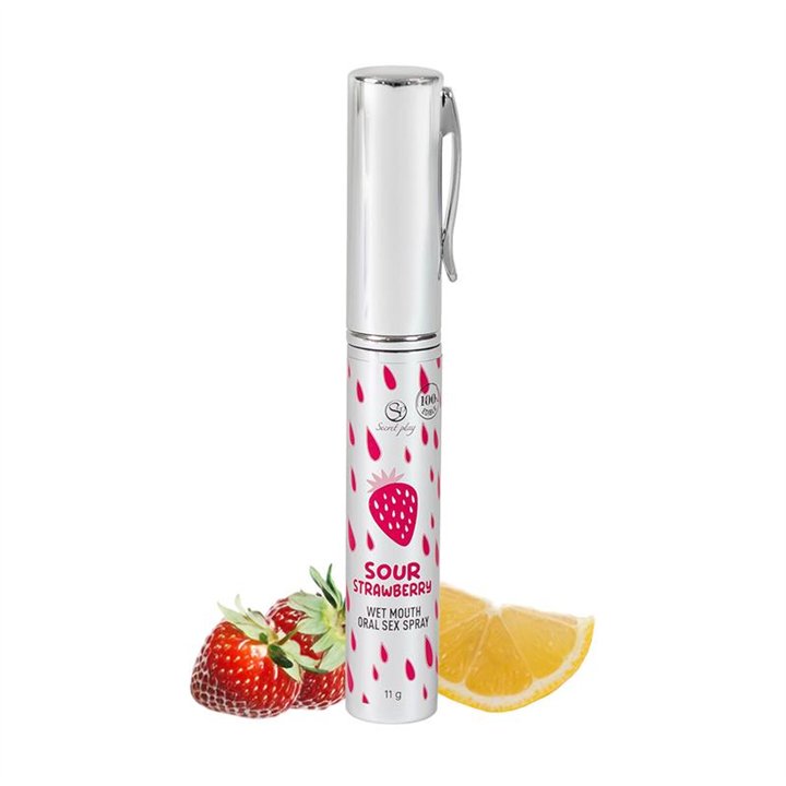 Oral Sex Spray Wet Mouth Strawberry Sour 11g - F3744