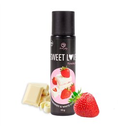 Sweet Love Lubricant Strawberry White Chocolate 60 ml - F3672 - Teknashop Ltd