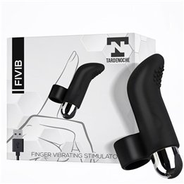 Fivib Finger Vibrating Stimulator USB Silicone Black - T-116