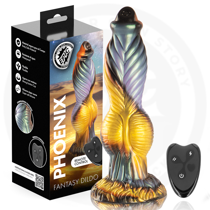 EPIC - PHOENIX DILDO THE RESURGENCE OF PLEASURE RECHARGEABLE REMOTE CONTROL - D-246901