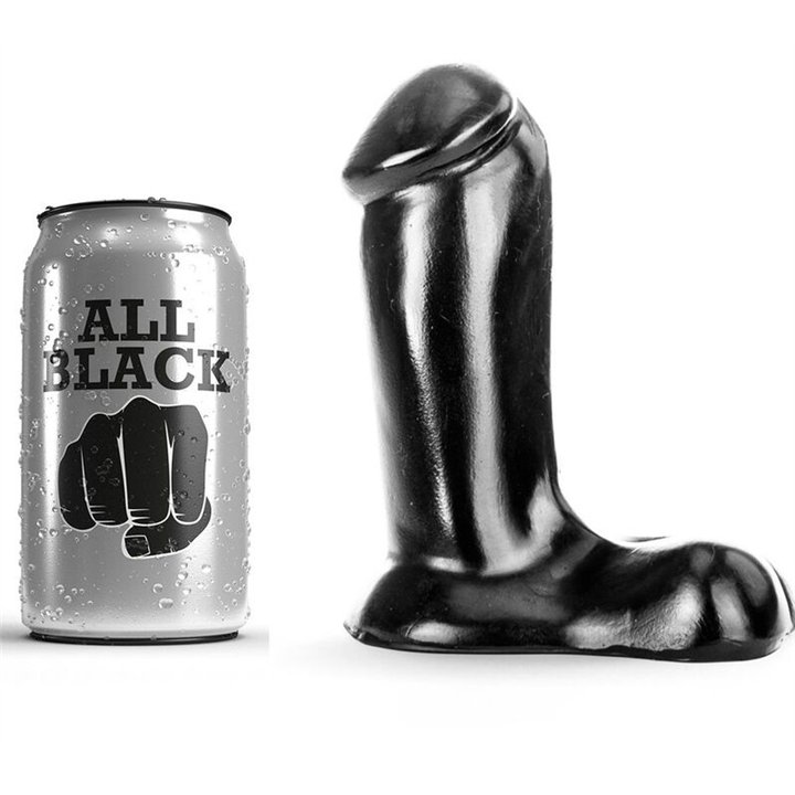 ALL BLACK - DILDO REALISTIC 14 CM - D-216241