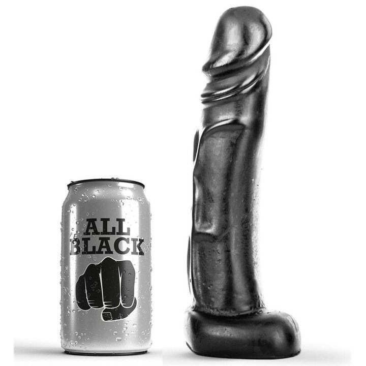 ALL BLACK - DILDO 22 CM - D-221761 - Teknashop Ltd