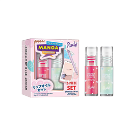 Set Rude Cosmetics: Mint Sparkle, Lip Oil, 4 ml + Watermelon Sparkle, Lip Oil, 4 ml