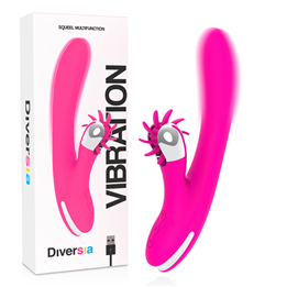 DIVERSIA - BUNNY VIBRATING 24 CM - D-232424