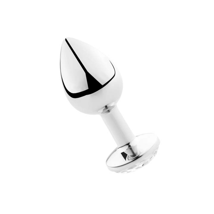 SECRETPLAY - PLUG ANAL TRANSPARENT ALUMINUM 8 CM - D-212418