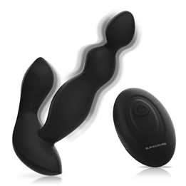 BLACK&SILVER - CORA ANAL PLUG SILICONE REMOTE CONTROL - D-234781