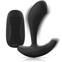 BLACK&SILVER - DWAYNE ANAL PLUG SILICONE REMOTE CONTROL - D-234782