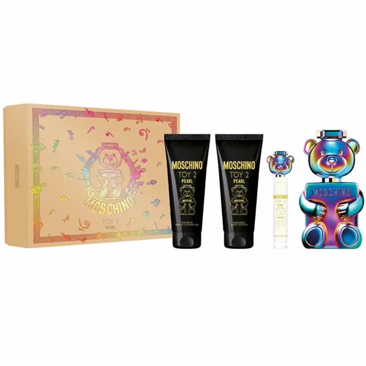 Moschino Toy 2 Pearl Eau De Parfum Spray 100ml Set 4 Pieces - woman