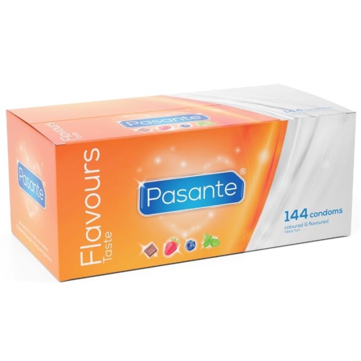 PASANTE - CONDOMS FLAVORS 144 UNITS - D-225488 - Teknashop Ltd