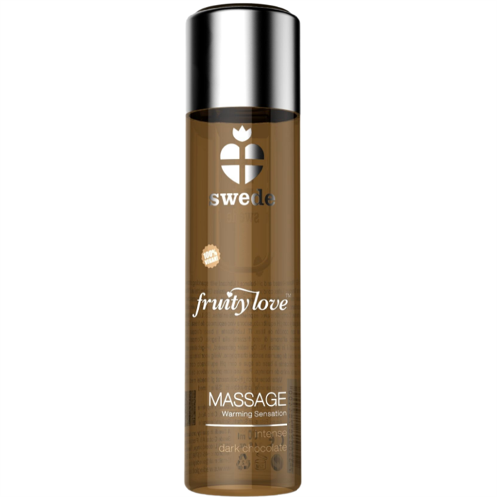 SWEDE - FRUITY LOVE WARMING EFFECT MASSAGE OIL INTENSE DARK CHOCOLATE 120 ML - D-227023