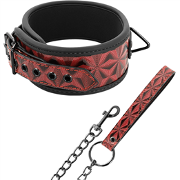 BEGME - RED EDITION PREMIUM VEGAN LEATHER COLLAR WITH NEOPRENE LINING - D-229260