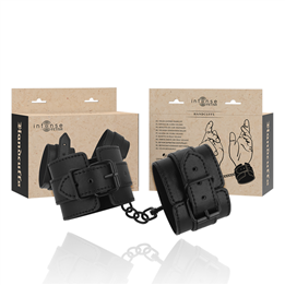INTENSE - FETISH VEGAN LEATHER HANDCUFFS - D-236016 - Teknashop Ltd