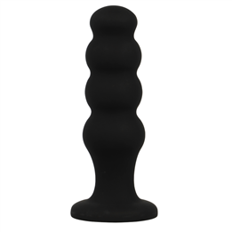 BLACK&SILVER - SCOTT PREMIUM SILICONE ANAL PLUG BLACK - D-234386
