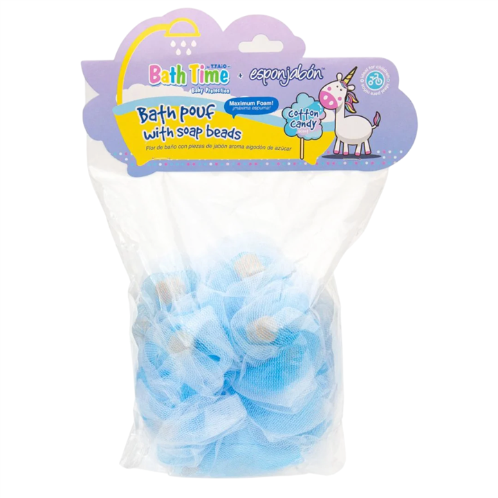 Esponjabon, Cotton Candy, Cleansing & Exfoliating, Gourmand, Soap & Sponge 2-In-1, Body