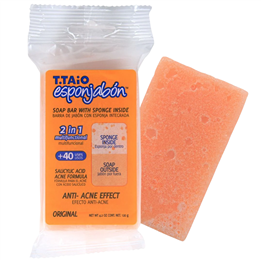 Esponjabon, Esponjabon, Anti-Acnee, Soap & Sponge 2-In-1, For Face, 120 g